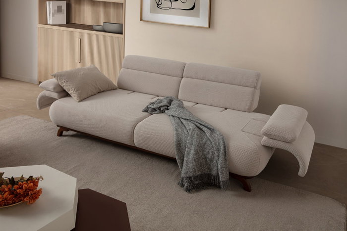 Atelier Del Sofa Bonjo Walnut - Beige